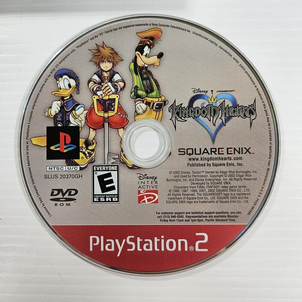 Kingdom Hearts (Sony PlayStation 2, 2002) Greatest Hits Disney Square-Enix Retro